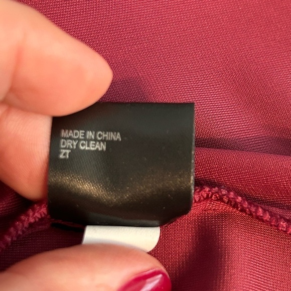 NWT Gianni Bini Leighton Velvety Wrap Dress Merlot Women’s Large - Picture 15 of 15